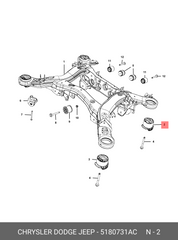 BUJE DEL MARCO DE SUSPENSIÓN JEEP GRAND CHEROKEE 11-21 5180731AC