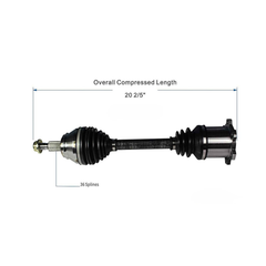 Flecha Del. Izq. Volkswagen Jetta (1.8,1.9,2.8) 02-05 T/A