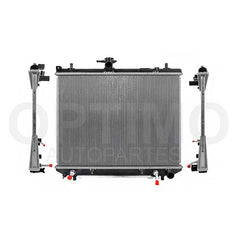 RADIADOR AGUA C/S AIRE AUT TOYOYA AVANZA 1.5L 07-15