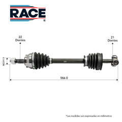 Flecha Del Izquierda Ram Promaster Rapid 1.4L 17-24T/M