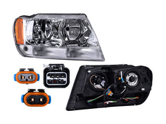 FARO DERECHO JEEP GRAND CHEROKEE 99-04 FONDO CROMADO