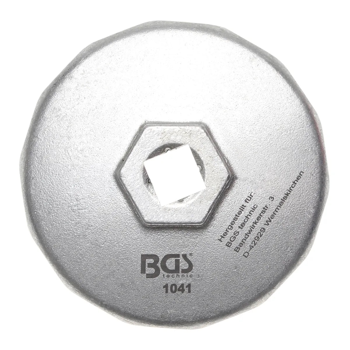 CAZOLETA PARA EXTRAER FILTROS DE ACEITE, ALUMINIO DIECAST, 74 MM X P14