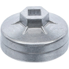 CAZOLETA PARA EXTRAER FILTROS DE ACEITE, ALUMINIO DIECAST, 64 MM X P14