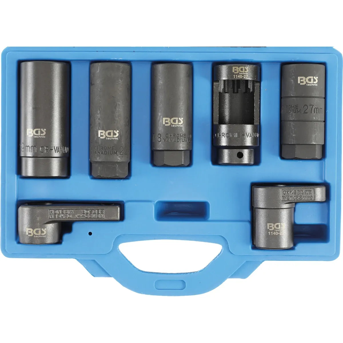 JUEGO 7 PIEZAS DE DADOS CON VENTANA PARA INYECCIONES Y SONDA LAMBDA