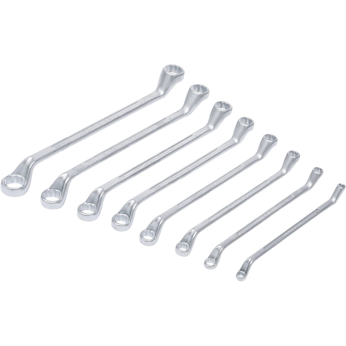 JUEGO 8 PIEZAS LLAVES ACODADAS DE DOBLE ESTRELLA 6X7-20X22 MM