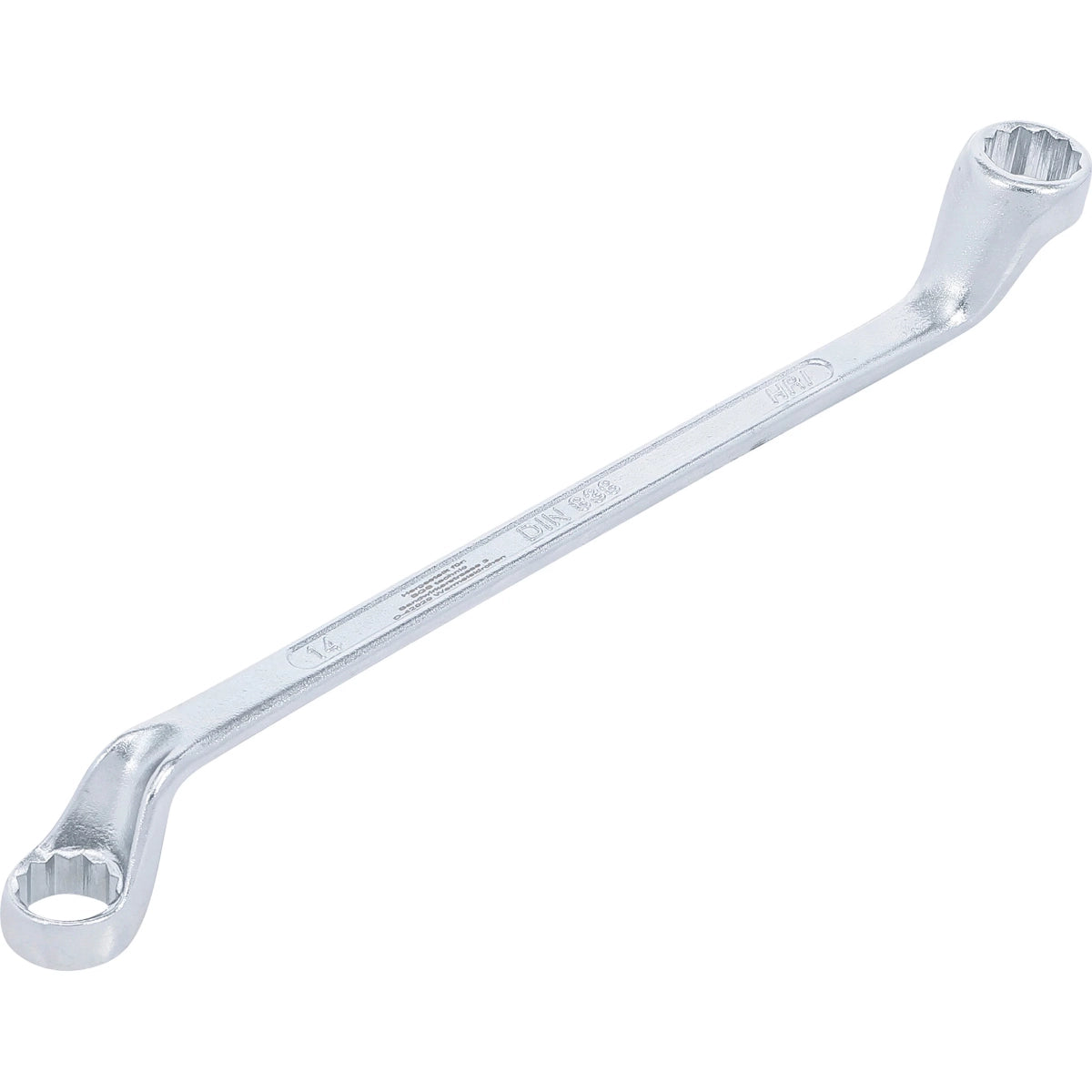 LLAVE DE DOBLE ESTRELLA ACODADA 14X15 MM