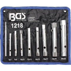 JUEGO 8 PIEZAS LLAVES DE TUBO 6X7 - 20X22 MM