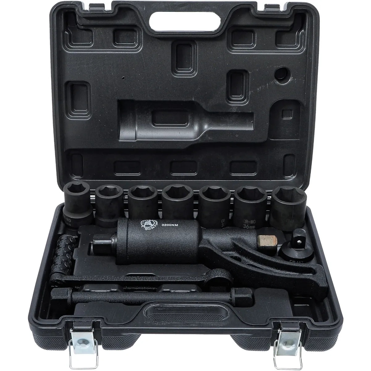 MULTIPLICADOR DE TORQUE | CON DADOS DE 24 A 38 MM | 1" | 3200 NM | 8 PIEZAS
