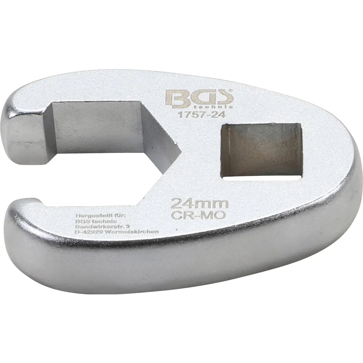 1/2" LLAVE BOCA HEXAGONAL ABIERTA (MEDIA LUNA) 24 MM