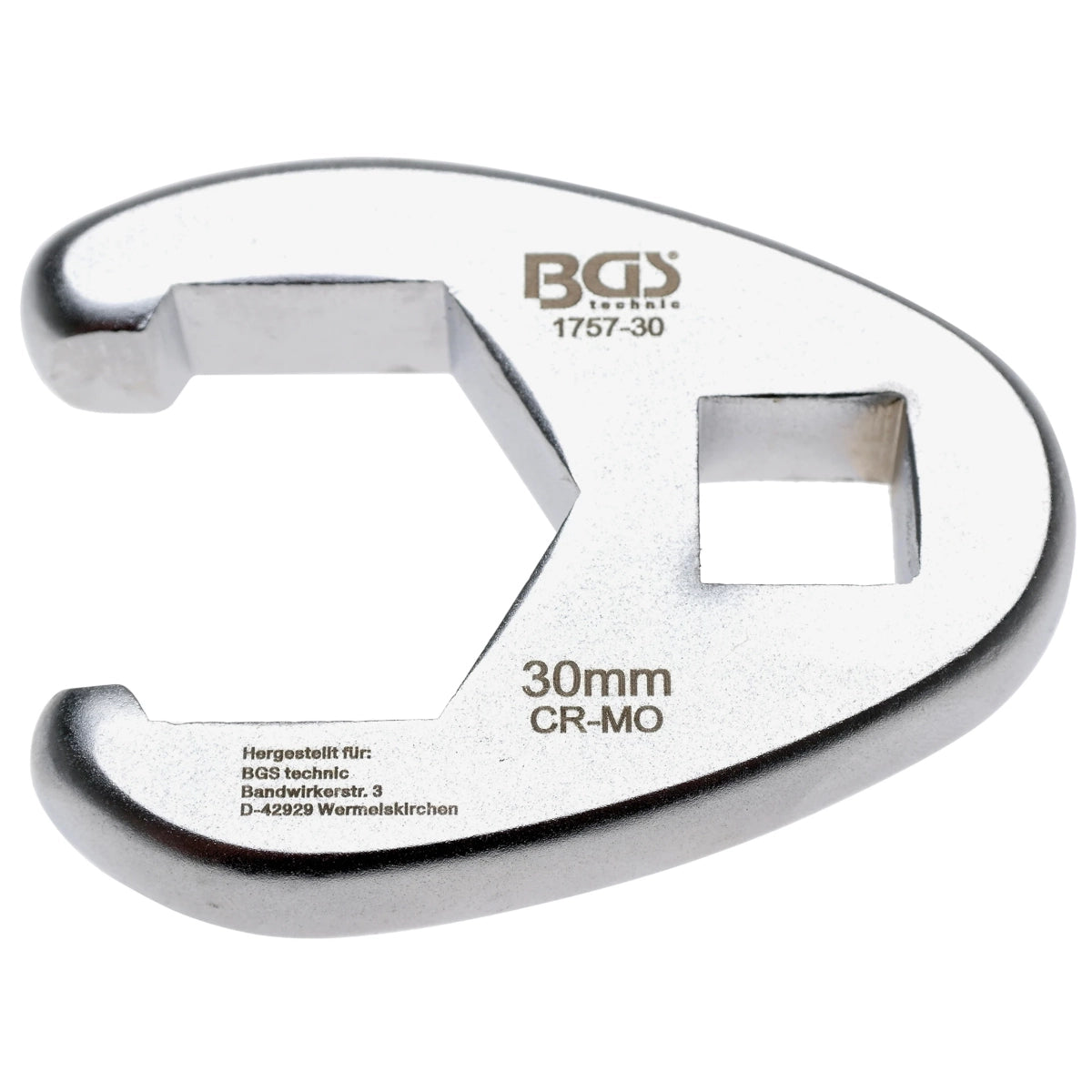 1/2" LLAVE BOCA HEXAGONAL ABIERTA (MEDIA LUNA) 30 MM