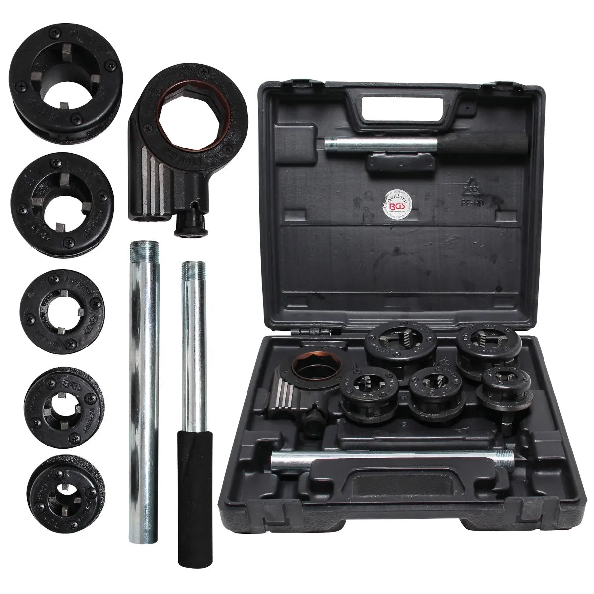 JUEGO DE TARRAJAS PARA TUBERÍAS | 3/8" - 1.1/4" | CALIDAD PROFESIONAL | 7 PIEZAS