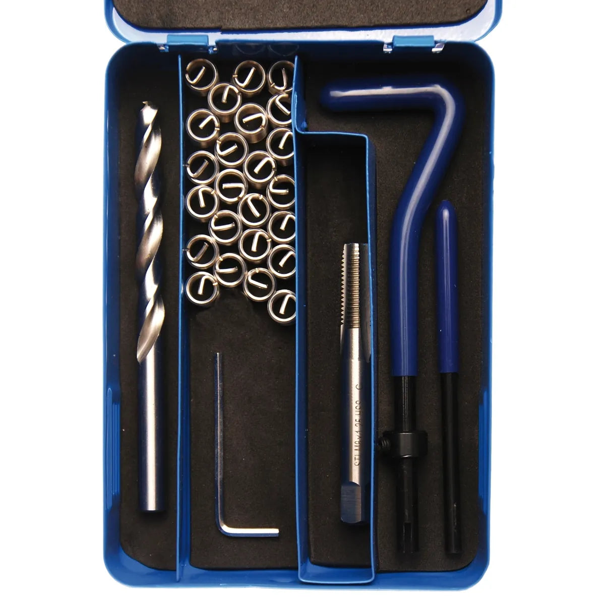 JUEGO 29 PIEZAS PARA REPARAR ROSCAS INSERTADAS M8X M1.25