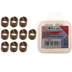 INSERTOS ROSCADOS DE REPUESTO | M12 X 1,25 | 10 PIEZAS