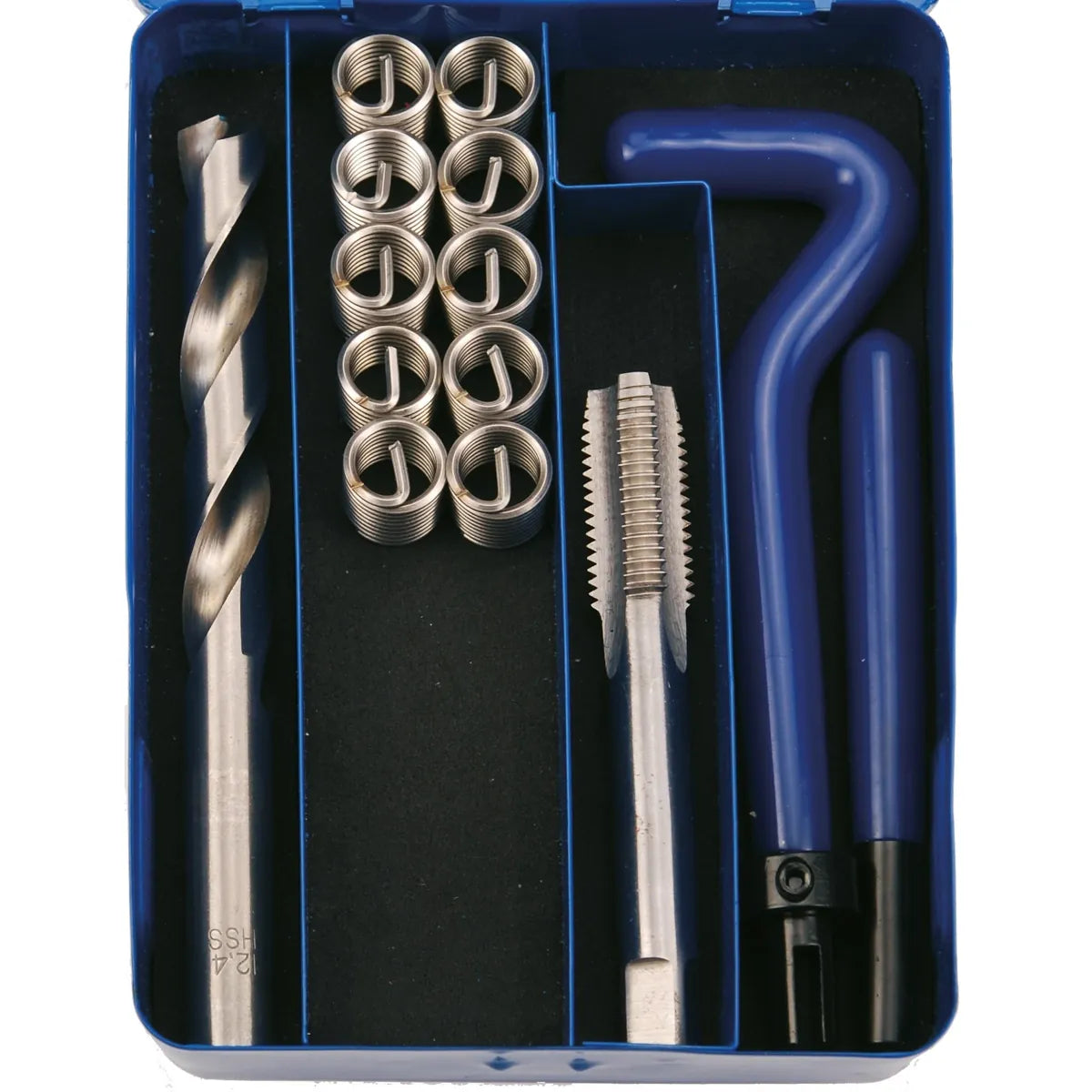 JUEGO 14 PIEZAS PARA REPARAR ROSCAS INSERTADAS M10X1.25
