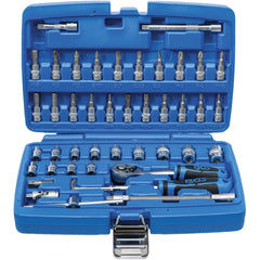 JUEGO 46 PIEZAS DE DADOS 1/4"