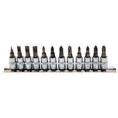 JUEGO DE 12 PIEZAS DE DADOS CON PUNTA 1/4" PH PZ