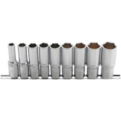 JUEGO 9 PIEZAS DE DADOS LARGAS 1/2" 10-24 MM