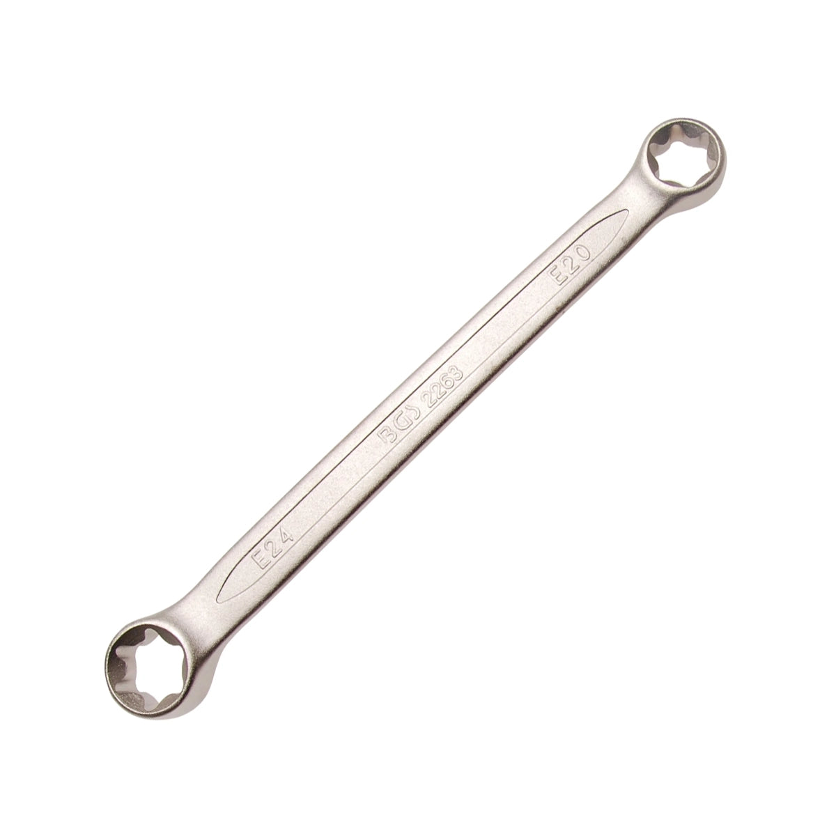 LLAVE DE ESTRELLA DOBLE CON CABEZAS E-TORX | E20 X E24