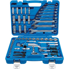 JUEGO 92 PIEZAS DE DADOS 1/4" + 3/8" EN STANDARD