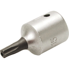 DADO CON PUNTA | ENTRADA 6,3 MM (1/4") | T-STAR (PARA TORX PLUS) CON PERFORACIÓN TS15