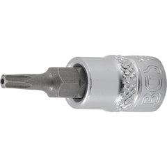1/4" DADO CON PUNTA TORX (T-STAR (TORX)) INVIOLABLE T15