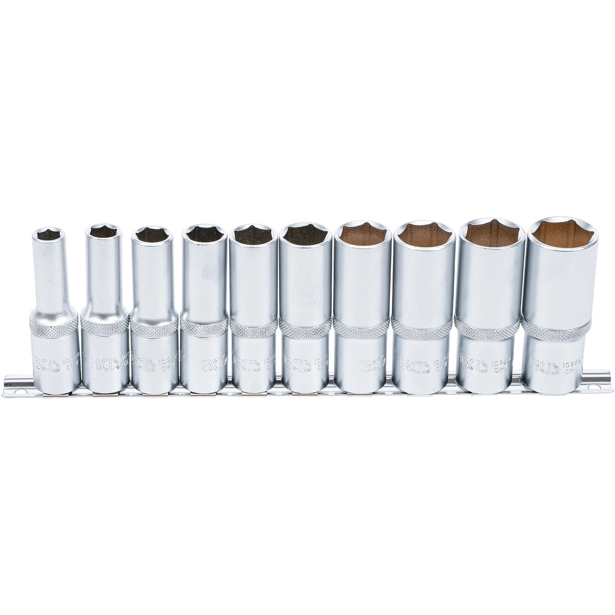 JUEGO 10 PIEZAS DE DADOS LARGAS 1/2" , EN STANDARD