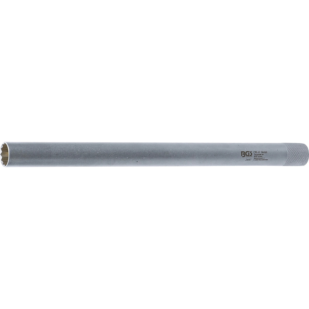 DADO PARA BUJÍAS 3/8" , 14 MM 12 CARAS LONGITUD 250 MM
