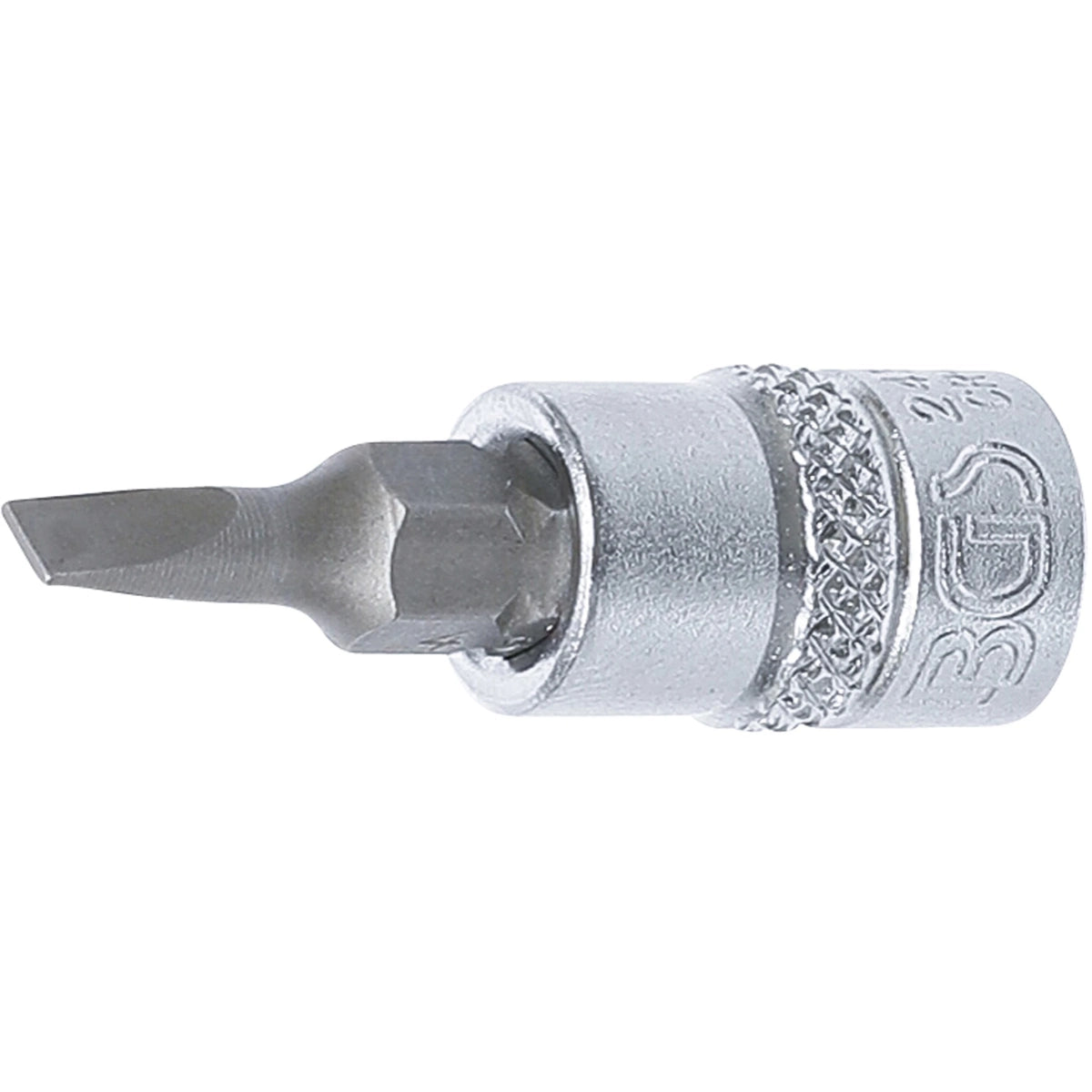 1/4" DADO CON PUNTA DE PERFIL PLANO 4 MM