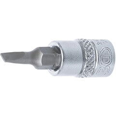 1/4" DADO CON PUNTA DE PERFIL PLANO 4 MM