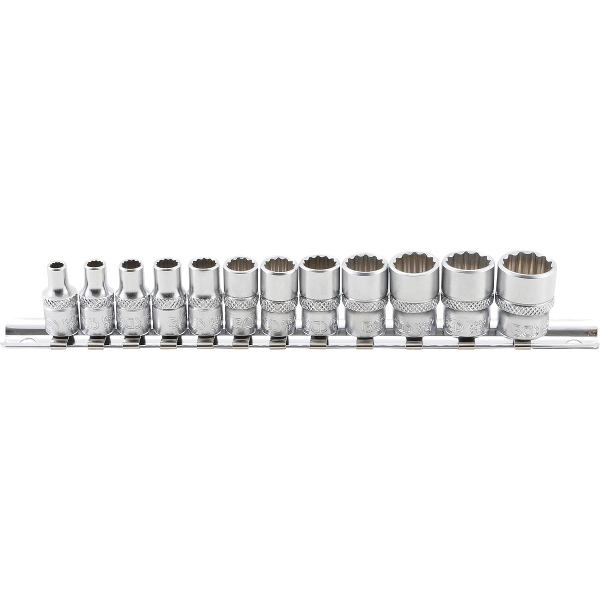 JUEGO 12 PIEZAS DE DADOS LARGAS 1/4" , STANDARD