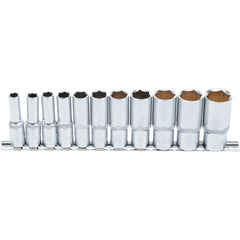 JUEGO 11 PIEZAS DE DADOS LARGAS 3/8" , STANDARD