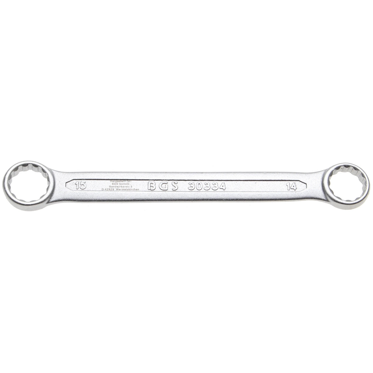 LLAVE DE DOBLE ESTRELLA EXTRA PLANO, 14 X 15 MM