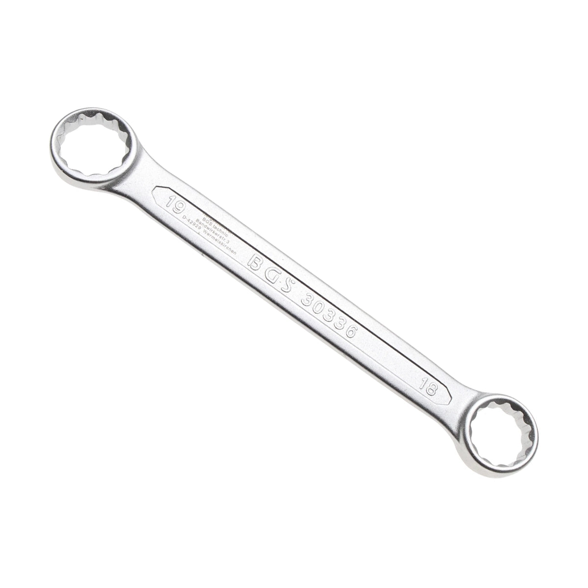 LLAVE DE DOBLE ESTRELLA EXTRA PLANO, 18 X 19 MM