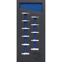 BANDEJA PARA GABINETE 1/3: DADOS HEXAGONAL | 6,3 MM (1/4") | 4 - 13 MM | LARGAS | 11 PIEZAS