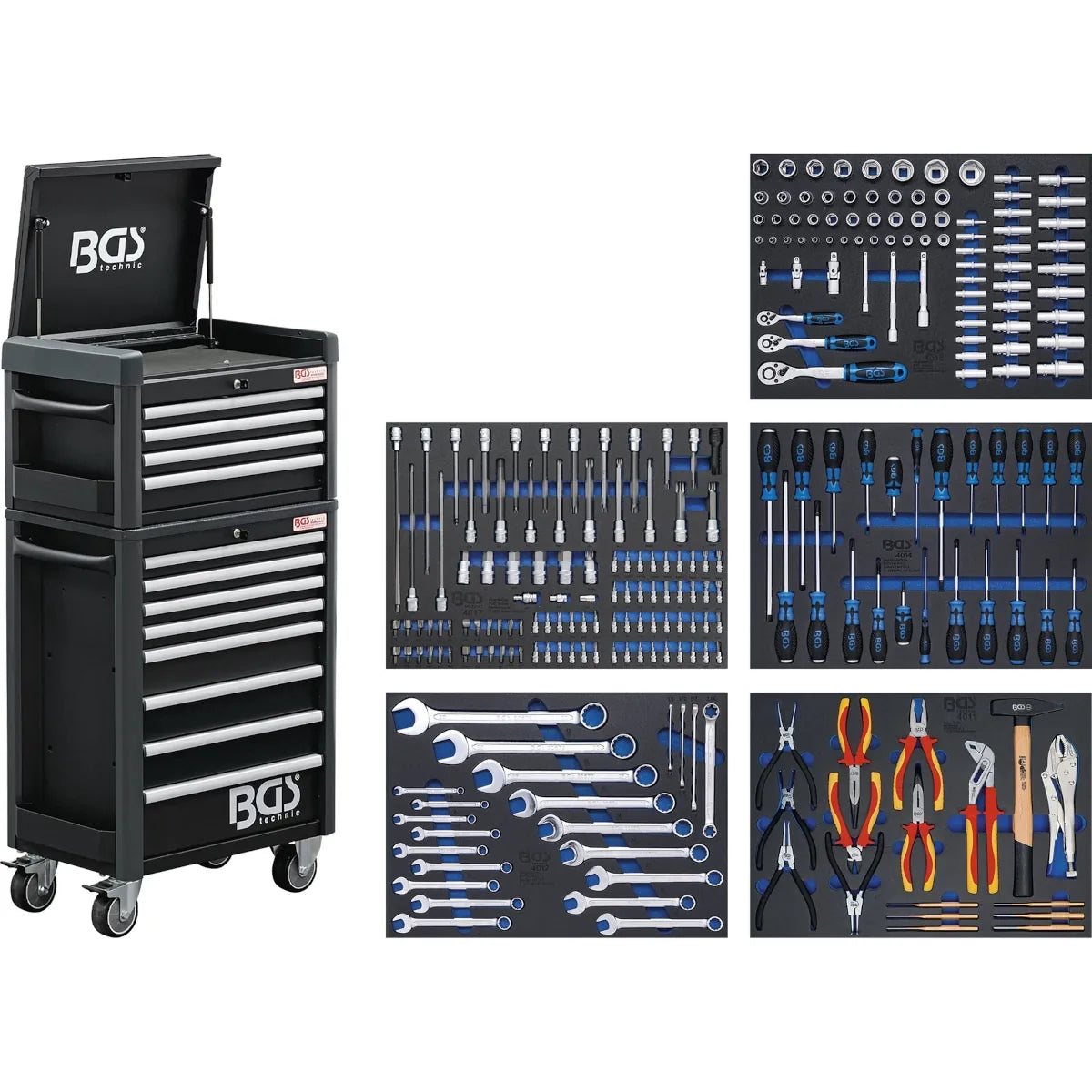 GABINETE DE HERRAMIENTAS PRO STANDARD MAXI | 12 CAJONES | CON 263 HERRAMIENTAS