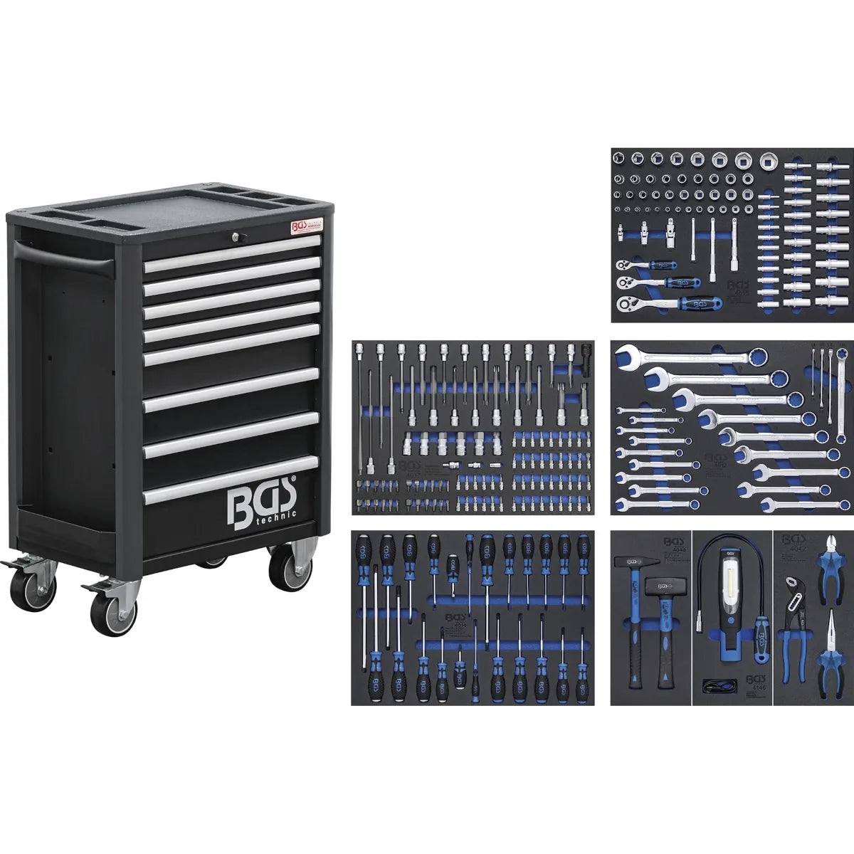 GABINETE DE HERRAMIENTAS PRO STANDARD | 8 CAJONES | CON 234 HERRAMIENTAS