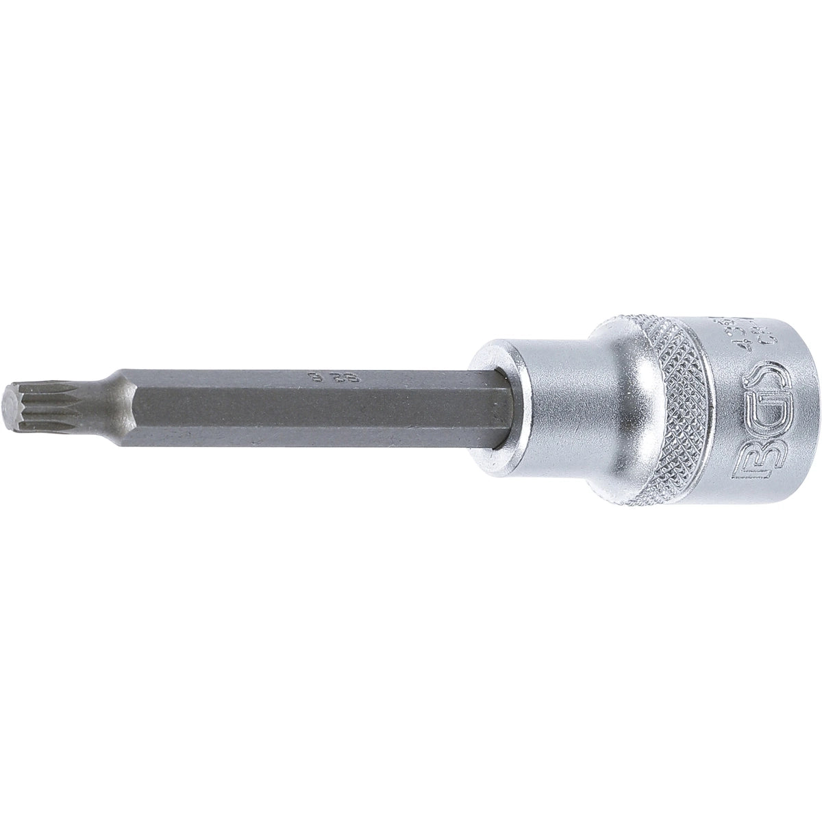 1/2" DADO CON PUNTA SPLINE (XZN) 100 MM DE LARGO M6