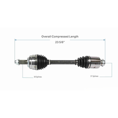 Flecha Honda Accord 2.0L 18-22 Del. Der.