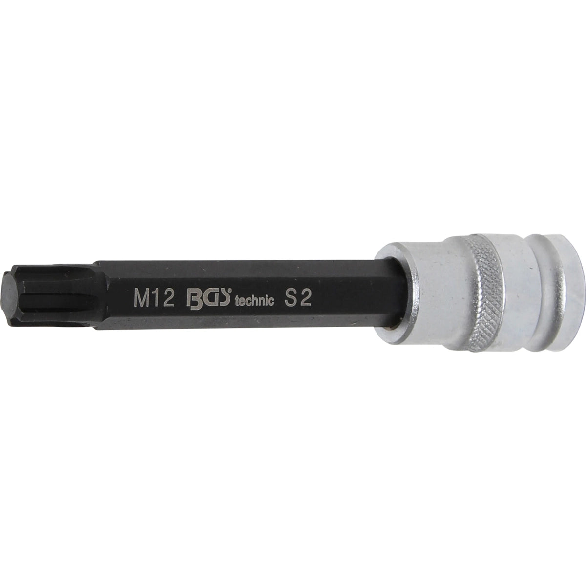 DADO CON PUNTA | LONGITUD 120 MM | ENTRADA 12,5 MM (1/2") | PERFIL EN CUÑA (PARA RIBE) M12