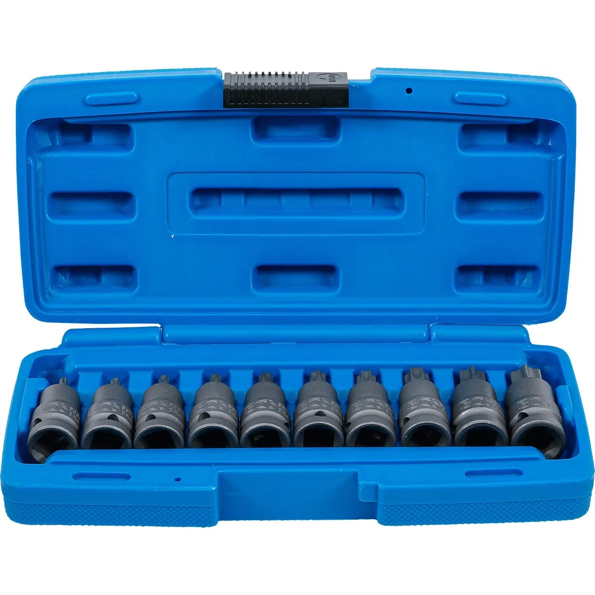 JUEGO 10 PIEZAS DADO CON PUNTA DE IMPACTO T-STAR (TORX), T20 - T70