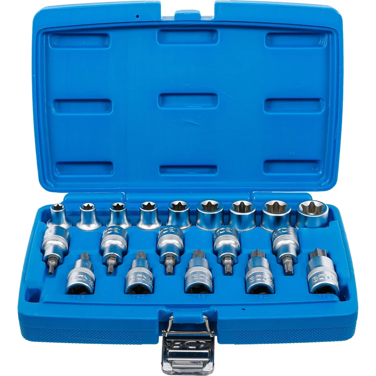 JUEGO 19 PIEZAS DE PUNTAS/DADOS T-STAR (TORX)/TIPO E 1/2"