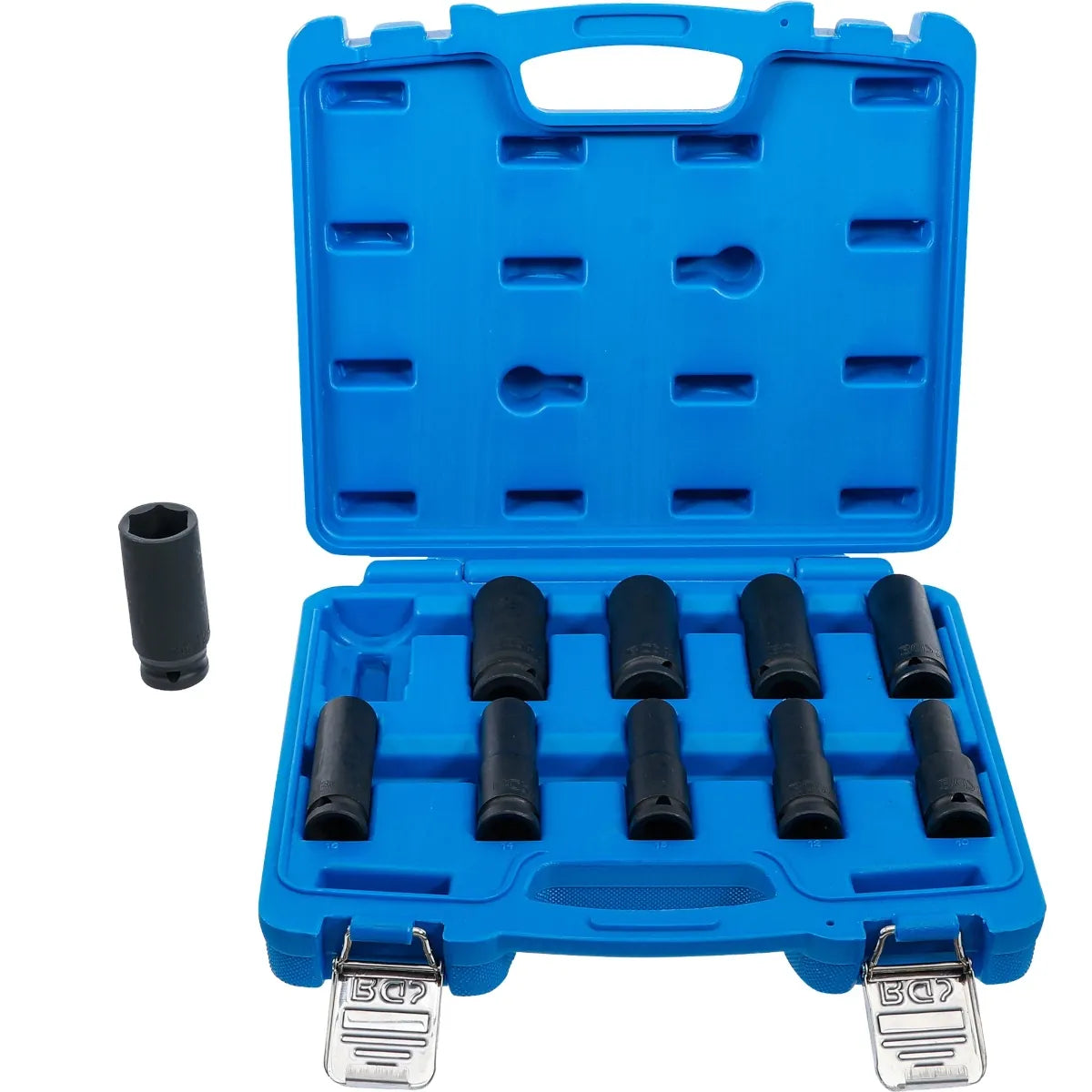 JUEGO 10 PIEZAS DE DADOS DE IMPACTO 1/2" , 10 - 24 MM