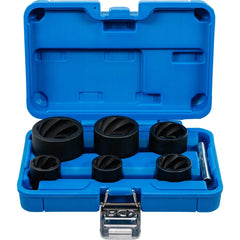 JUEGO 6 PIEZAS DE DADOS EXTRACTORAS EN ESPIRAL, 22-41 MM, 1/2" + 3/4"