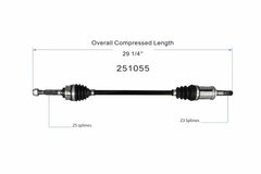 Flecha Jeep Patriot 4WD 07-17 Tras Izq.