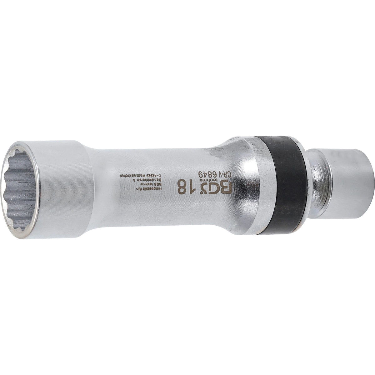 DADO PARA BUJÍAS ARTICULADO 12 CARAS CON MUELLE DE RETENCIÓN | 18 MM