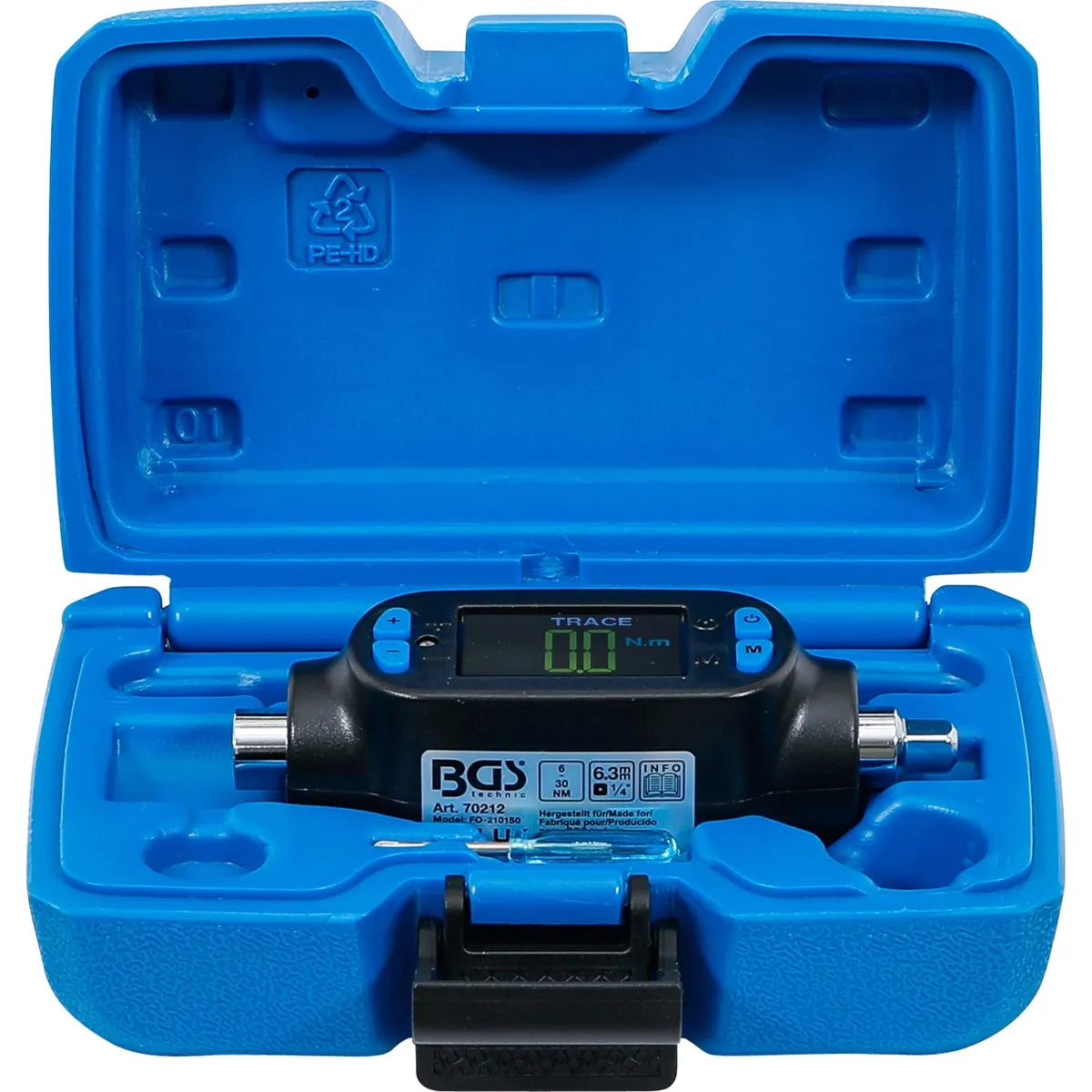 ADAPTADOR DE MEDICION DE TORQUE DIGITAL | 6,3 MM (1/4") | 6 - 30 NM