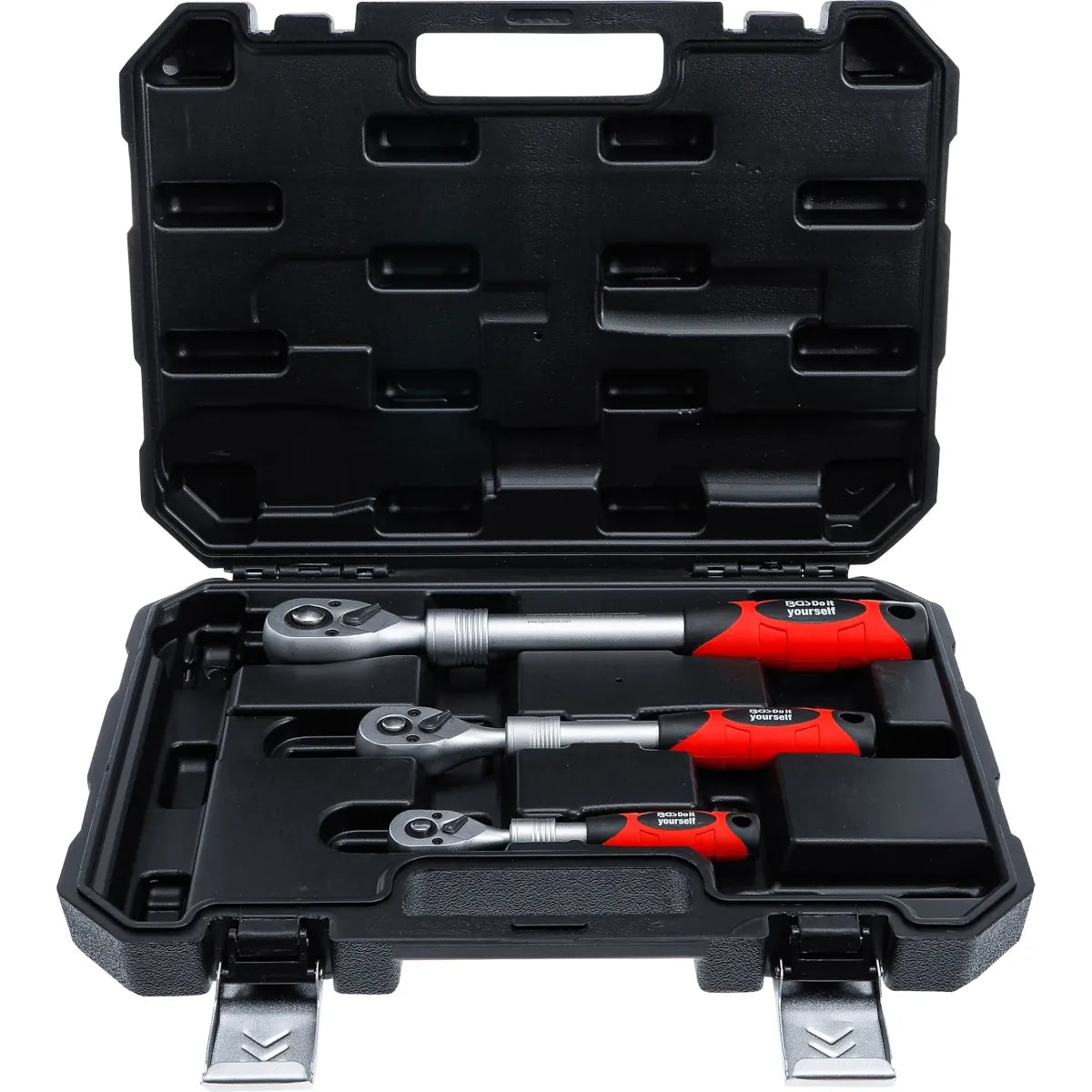 JUEGO DE MATRACAS REVERSIBLES | EXTENSIBLE | 6,3 MM (1/4") - 10 MM (3/8") - 12,5 MM (1/2") | 3 PIEZAS
