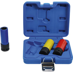 JUEGO 3 PIEZAS DADOS DE IMPACTO CON PROTECTOR DE PLASTICO 1/2" , 17 - 19 - 21 MM