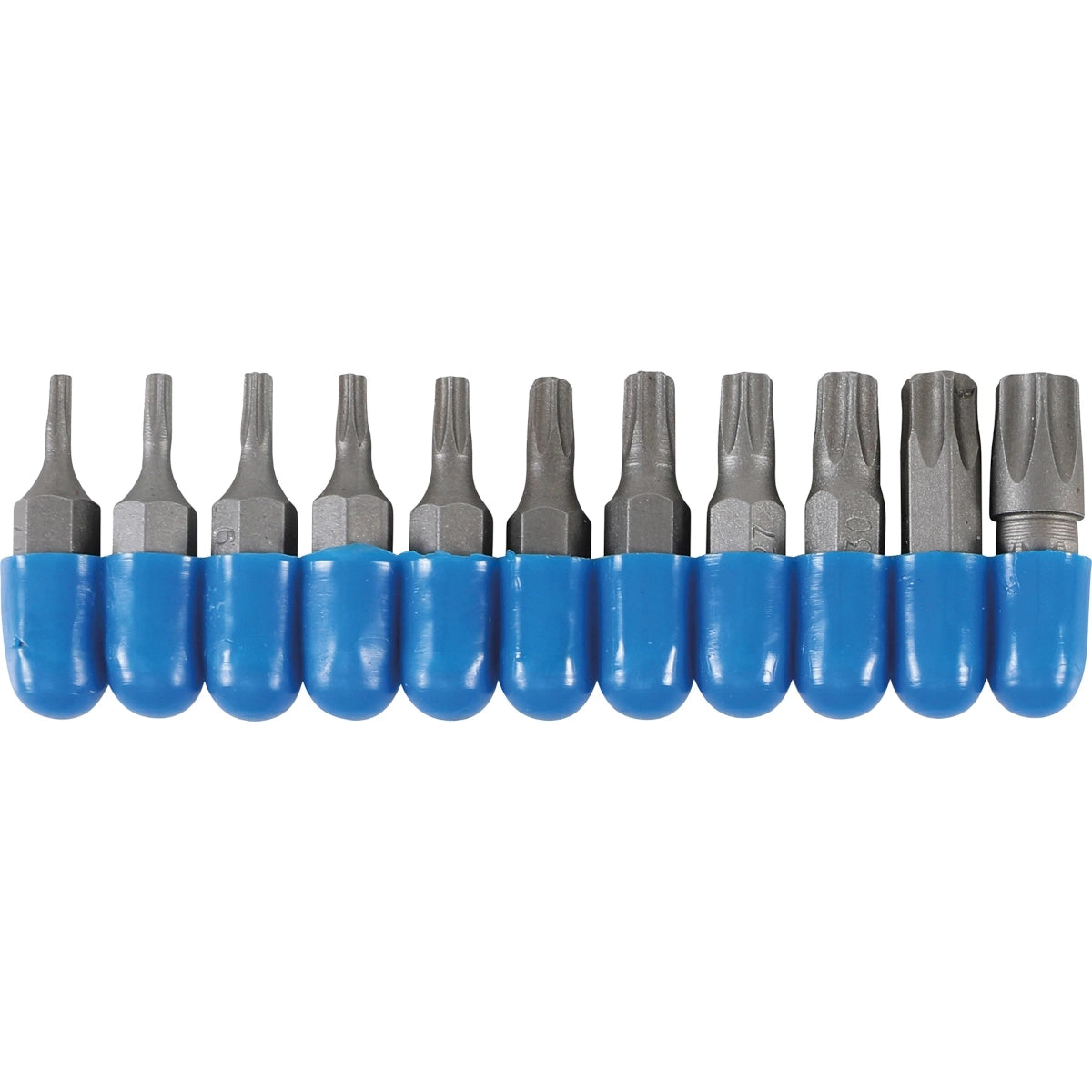 JUEGO 11 PIEZAS DE PUNTAS ESPECIALES TORX (T-STAR (TORX)) 1/4"