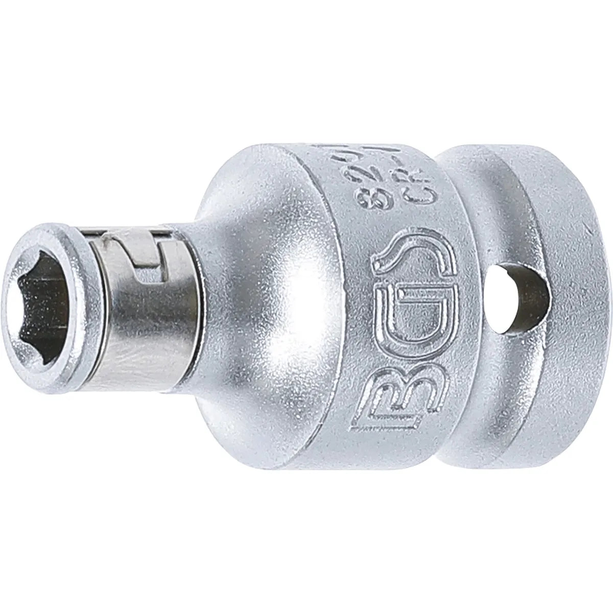 ADAPTADOR DE 1/2" CON BOLA DE RETENCION, PARA PUNTAS DE 1/4"